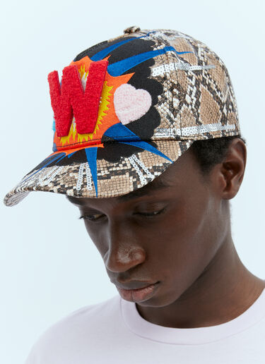 익스플로젼 베이스볼 캡 Walter Van Beirendonck 익스플로젼 베이스볼 캡 브라운 wlt0154020
