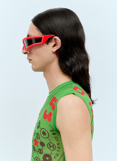 Walter Van Beirendonck Alien 太阳镜 红色 wlt0156026