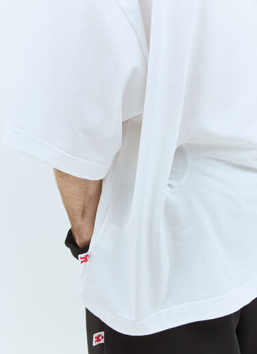Walter Van Beirendonck 블랙홀 티셔츠 화이트 wlt0158009