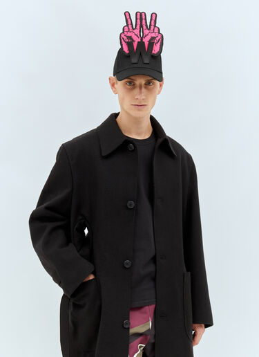 그래픽 W 베이스볼 캡 Walter Van Beirendonck 그래픽 W 베이스볼 캡 블랙 wlt0158020