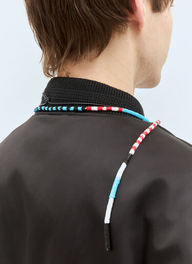 Walter Van Beirendonck 튜브 래빗 비즈 목걸이 화이트 wlt0158029