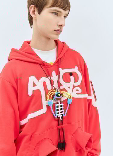 Walter Van Beirendonck Alien Love Beaded Necklace Blue wlt0158030