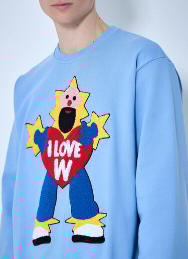 Logo Motif Sweatshirt Walter Van Beirendonck Logo Motif Sweatshirt Blue wlt0160009