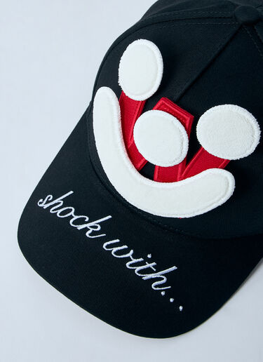 Walter Van Beirendonck 徽标图案棒球帽  黑色 wlt0160017