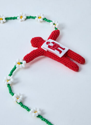 Walter Van Beirendonck Daisy Necklace Red wlt0160023