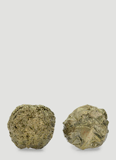 House of Today Boule Crumpled Paperweight Brass wps0638183