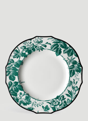 Set Of Two Herbarium Dinner Plate Gucci Set Of Two Herbarium Dinner Plate Green wps0638362