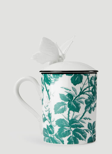 Herbarium Butterfly Mug Gucci Herbarium Butterfly Mug Green wps0638379