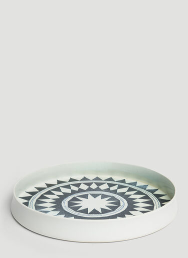 Tribal Diamond Round Platter L'Objet Tribal Diamond Round Platter Black wps0642302