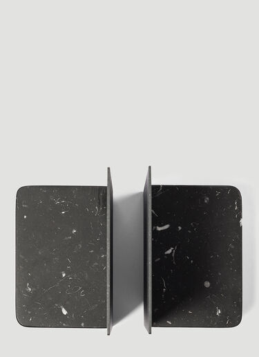 Set of Two Pietra L 08 Bookends Salvatori Set of Two Pietra L 08 Bookends Black wps0670061