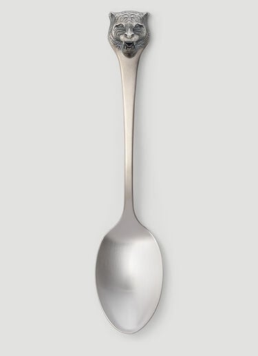 Set of Two Tiger Dessert Spoons Gucci Set of Two Tiger Dessert Spoons Silver wps0680039