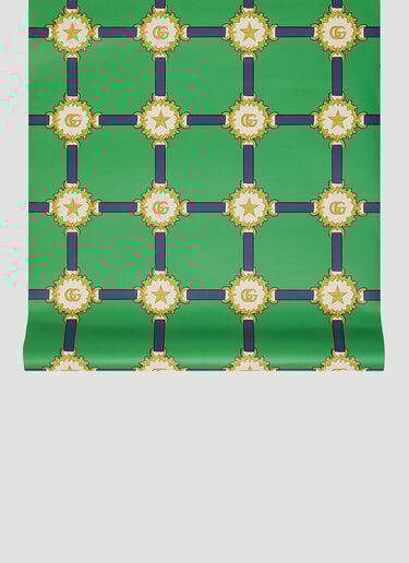 Gucci Doubloon Sham Wallpaper Green wps0680050