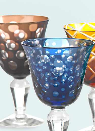 Polspotten Cuttings Set Of Six Wine Glasses Multicolour wps0691147