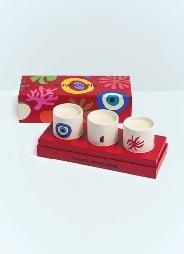 Assouline Mini Candles Travel Set From Home Red wps0691691