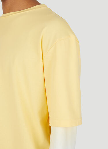 Layered T-Shirt Wynn Hamlyn Layered T-Shirt Yellow wyh0148008
