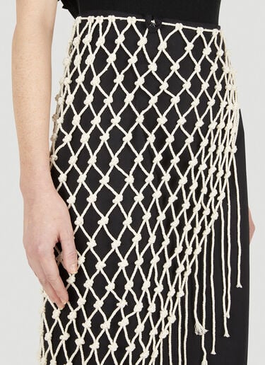 Macrame Skirt Wynn Hamlyn Macrame Skirt Black wyh0247007