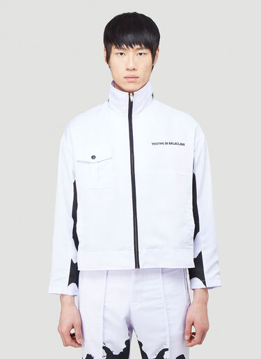 Embroidered Logo Jacket Youths in Balaclava Embroidered Logo Jacket Purple yib0140011