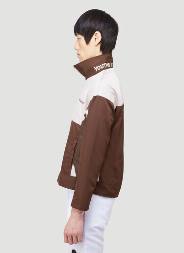 Embroidered Logo Jacket Youths in Balaclava Embroidered Logo Jacket Brown yib0140012