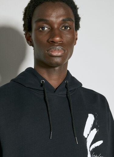 x NE Logo Print Hooded Sweatshirt Yohji Yamamoto x NE Logo Print Hooded Sweatshirt Black yoy0154011