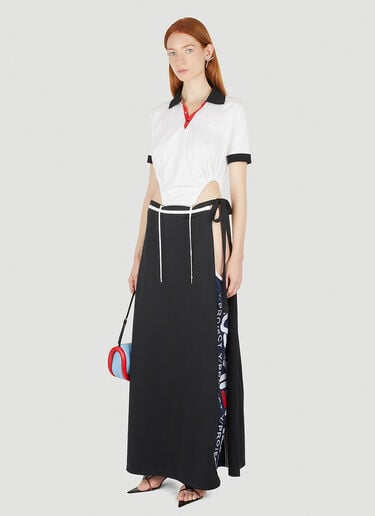 Ruched Polo Collar Bodysuit Y/Project x FILA Ruched Polo Collar Bodysuit White ypf0247001
