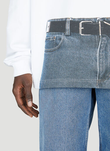 Trompe L'Oeil Belt Sweatshirt Y/Project x Jean Paul Gaultier Trompe L'Oeil Belt Sweatshirt White ypg0152007