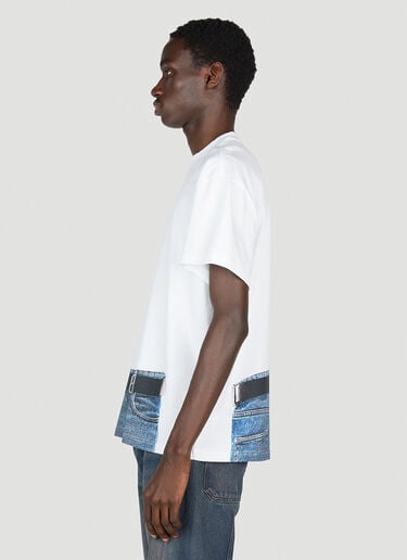 Trompe L'Oeil Belt T-Shirt Y/Project x Jean Paul Gaultier Trompe L'Oeil Belt T-Shirt White ypg0152008