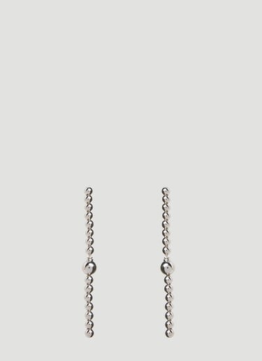 Y/Project Bead Branch Earrings Silver ypr0152031