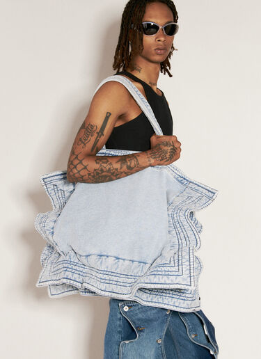 Maxi Wire Cabas Tote Bag Y/PROJECT Maxi Wire Cabas Tote Bag Blue ypr0156018