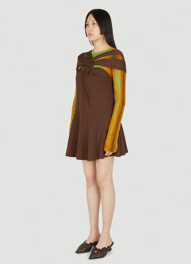 Braided Halter Dress Y/Project Braided Halter Dress Brown ypr0248005
