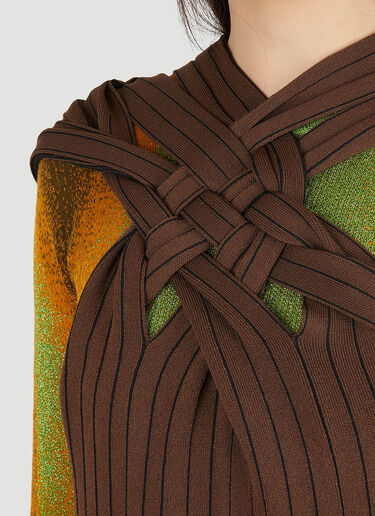 Braided Halter Dress Y/Project Braided Halter Dress Brown ypr0248005