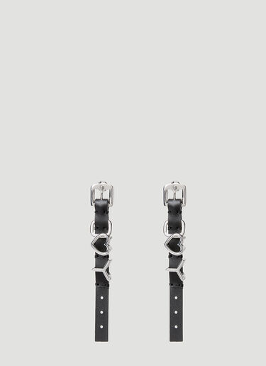 Y Heart Belt Earrings Y/Project Y Heart Belt Earrings Black ypr0252032
