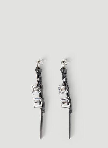 Y Heart Belt Earrings Y/Project Y Heart Belt Earrings Black ypr0252032