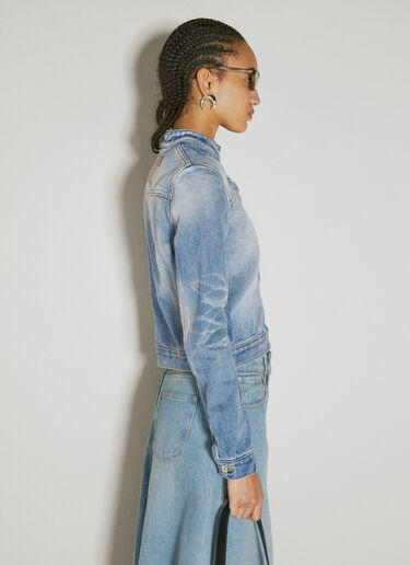 Hook And Eye Denim Moto Jacket Y/Project Hook And Eye Denim Moto Jacket Blue ypr0254021