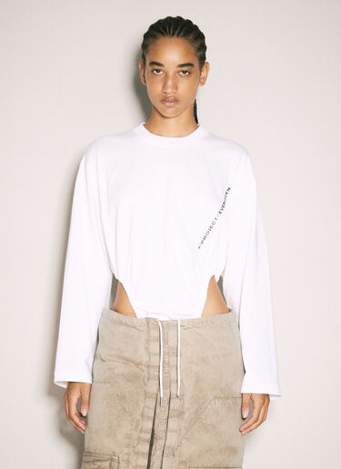 Evergreen Pinched Logo Bodysuit Y/Project Evergreen Pinched Logo Bodysuit White ypr0258010