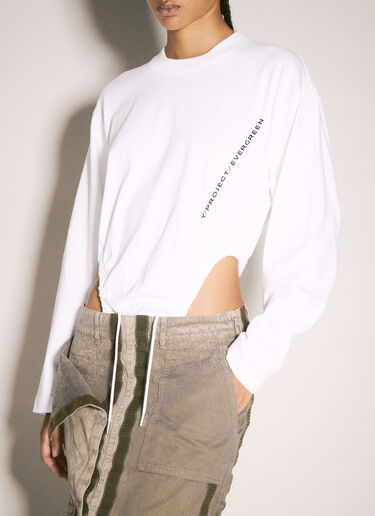 Evergreen Pinched Logo Bodysuit Y/Project Evergreen Pinched Logo Bodysuit White ypr0258010