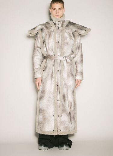 Snap-Off Hood-Panel Aviator Coat Y/Project Snap-Off Hood-Panel Aviator Coat Grey ypr0358001