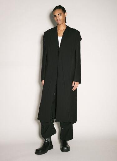 Draped Hood Coat Y/Project Draped Hood Coat Black ypr0358002