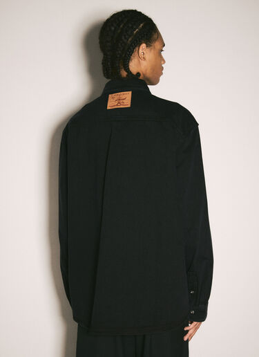 Y/Project Evergreen Snap-Off Denim Shirt Black ypr0358005