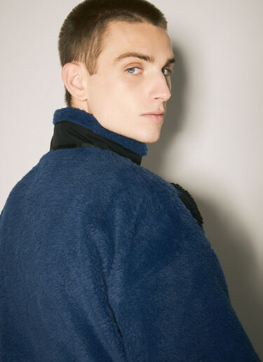 Y/Project Paris' Best Jacquard Fleece Jacket Navy ypr0358014