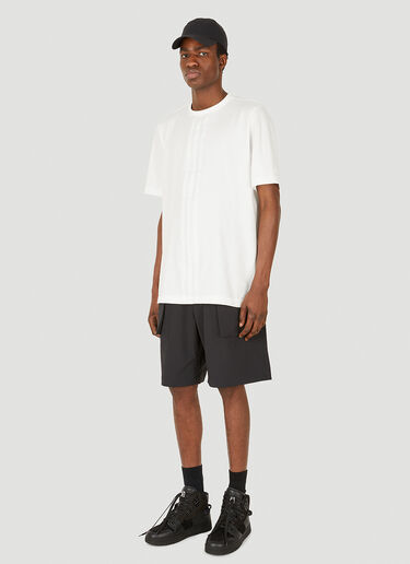 Y-3 Stripes Short-Sleeved T-Shirt White yyy0147013