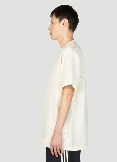Y-3 徽标贴饰 T 恤 乳白色 yyy0152015