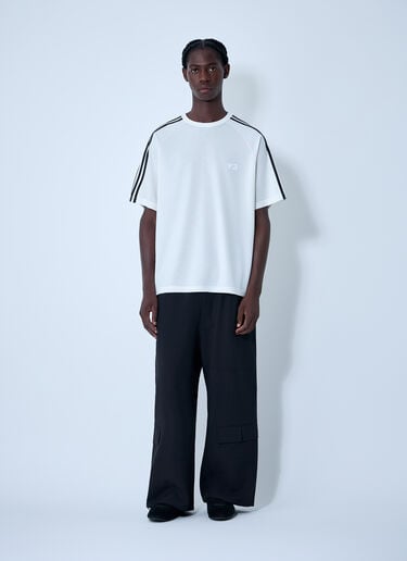 Y-3 Logo Motif T-Shirt White yyy0162002