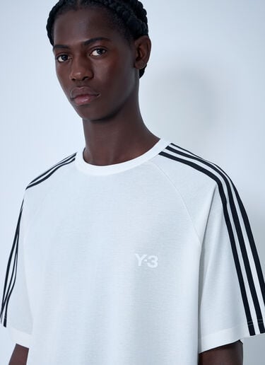 Y-3 Logo Motif T-Shirt White yyy0162002