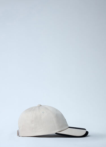 Y-3 Logo Motif Baseball Cap White yyy0162006