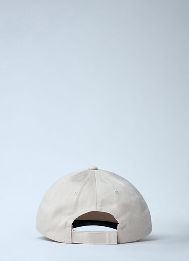 Y-3 Logo Motif Baseball Cap White yyy0162006
