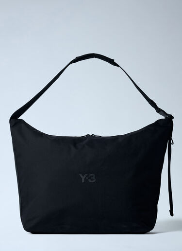 Y-3 Large Logo Motif Crossbody Bag Black yyy0162011