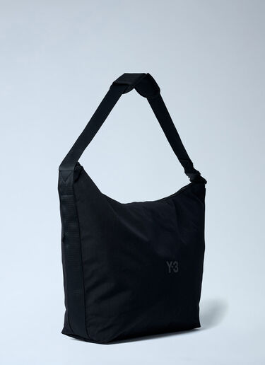 Y-3 Large Logo Motif Crossbody Bag Black yyy0162011