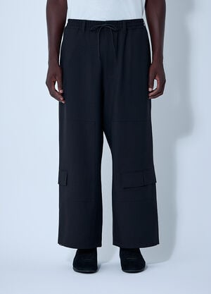 Y-3 Logo Motif Track Pants Black yyy0162024
