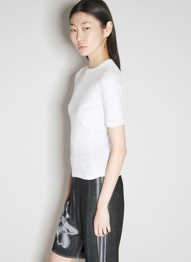 Fitted Short-Sleeve T-Shirt Y-3 Fitted Short-Sleeve T-Shirt White yyy0256005