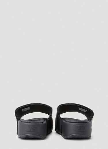 Flatform Slides Y-3 Flatform Slides Black yyy0352050